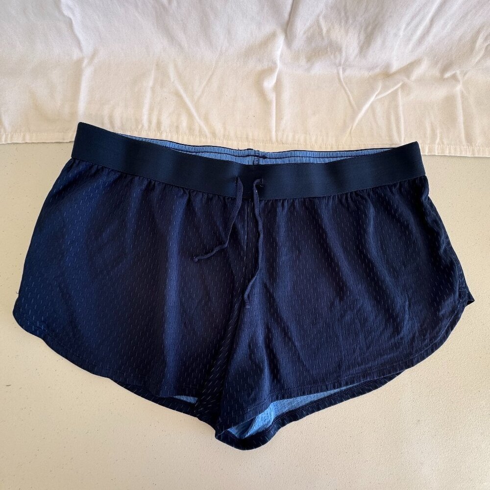 Athletic Works navy blue running shorts XL 16-18 breathable mesh design